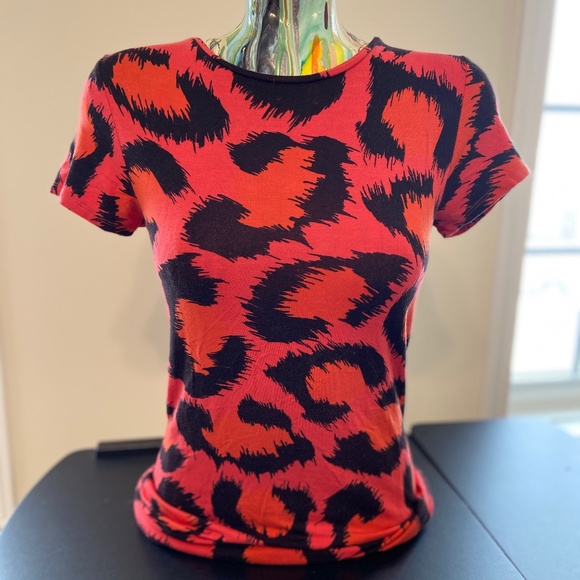 Topshop Leopard Print Cut-Out Back Dress (Size 8P) - Picture 8 of 12